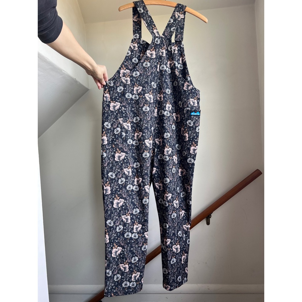 KAVU San Blas Overalls Large Quiet Wildflowers Floral Hiking Jumpsuit Quick Dry - Picture 6 of 8